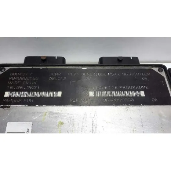 Centralita Motor Uce para Peugeot 206 Berlina
