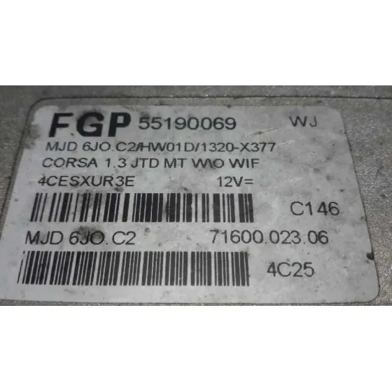 Centralita Motor Uce para Opel Corsa C