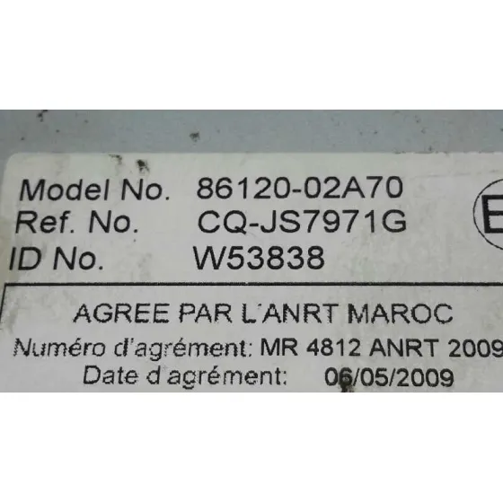Sistema Audio / Radio Cd para Toyota Auris