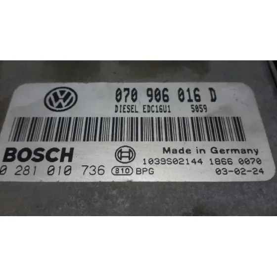 Centralita Motor Uce para Volkswagen Touareg (7La)