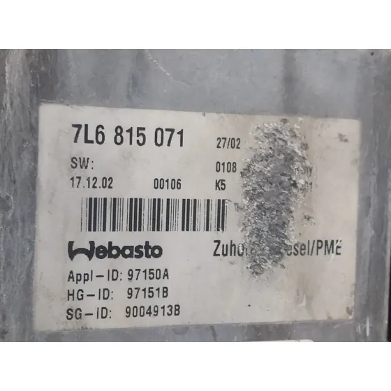 Calefaccion Autonoma para Volkswagen Touareg (7La)