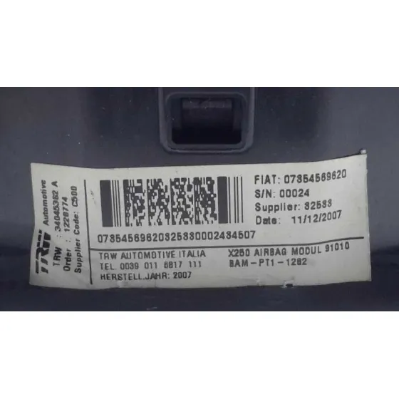 Airbag Delantero Izquierdo para Fiat Ducato Caja Cerrado 30 (06.2006=>)