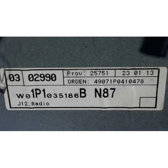 Sistema Audio / Radio Cd para Seat Leon (1P1)