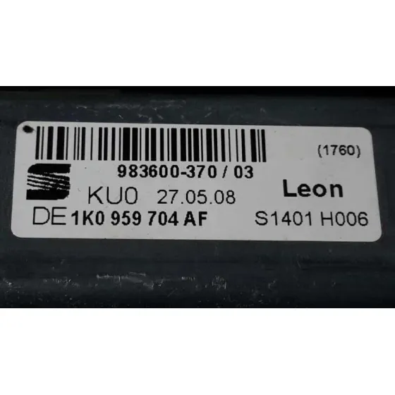 Elevalunas Trasero Derecho para Seat Leon (1P1)