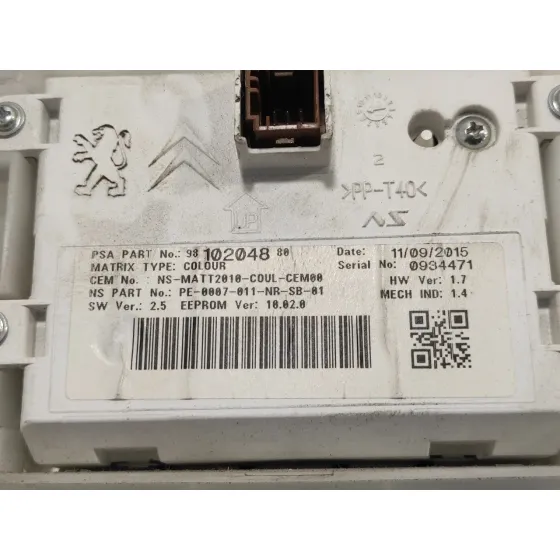 Cuadro Instrumentos para Peugeot 2008 (--.2013->)