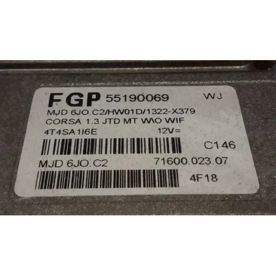 Centralita Motor Uce para Opel Corsa C