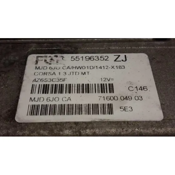 Centralita Motor Uce para Opel Corsa C