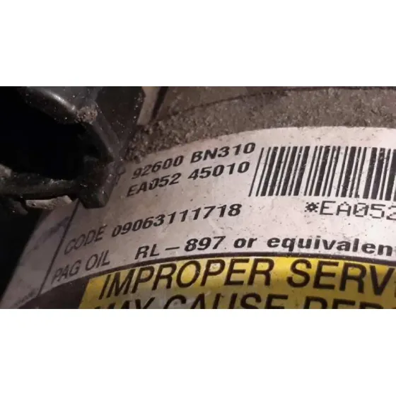 Compresor Aire Acondicionado para Nissan Almera Tino (V10M)