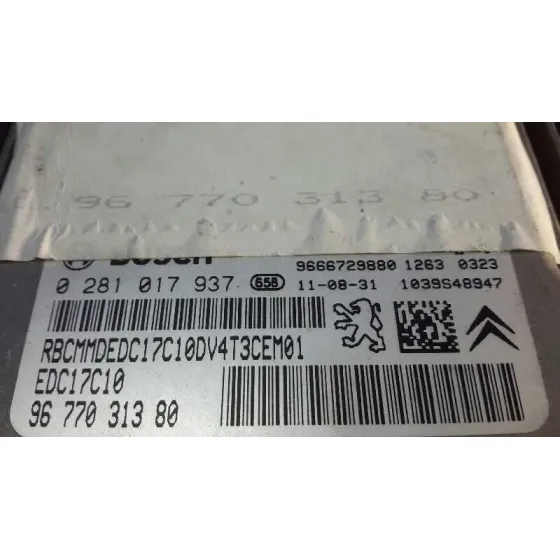 Centralita Motor Uce para Peugeot 206+