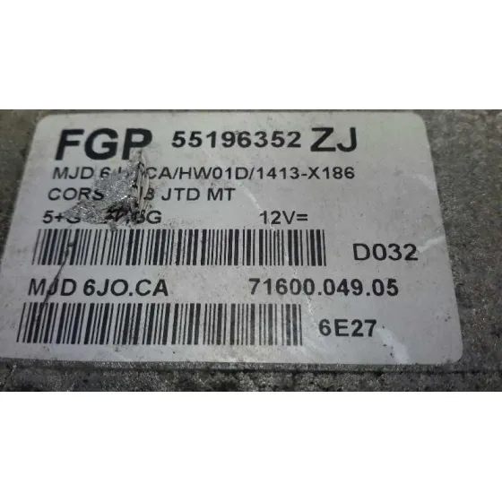 Centralita Motor Uce para Opel Corsa C