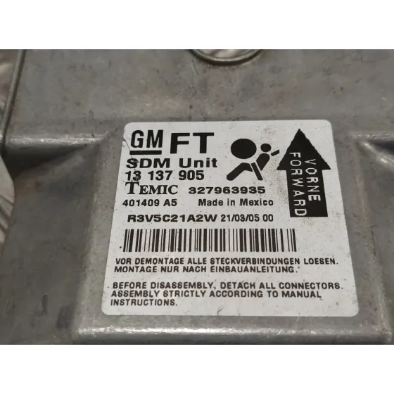 Centralita Airbag para Opel Astra Gtc