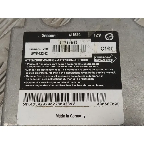 Centralita Airbag para Fiat Stilo (192)