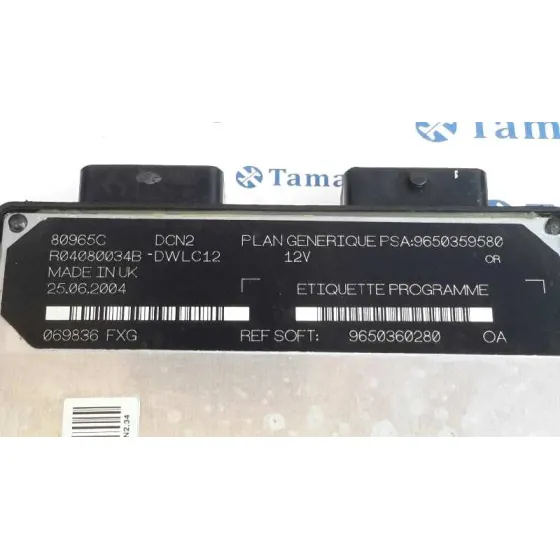 Centralita Motor Uce para Peugeot Partner (S2)