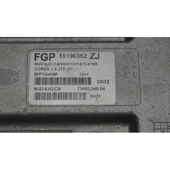 Centralita Motor Uce para Opel Corsa C