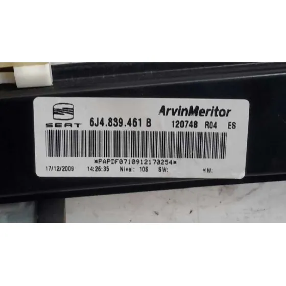 Elevalunas Trasero Izquierdo para Seat Ibiza (6J5)