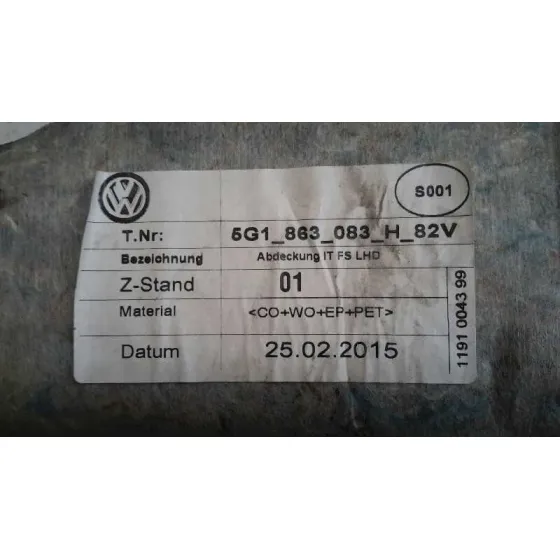 Guantera para Volkswagen Golf Vii Lim. (5G1)
