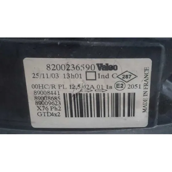 Faro Izquierdo para Nissan Kubistar (X76)