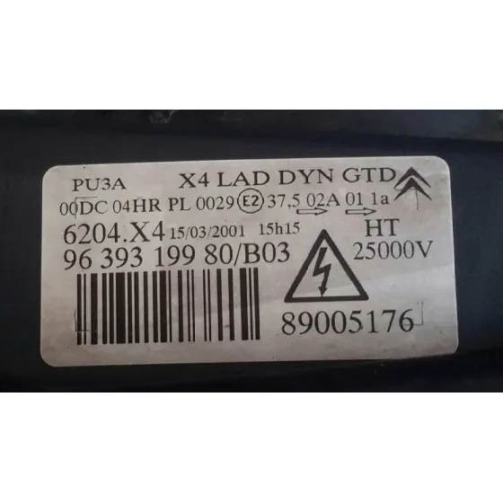 Faro Izquierdo para Citroën C5 Berlina
