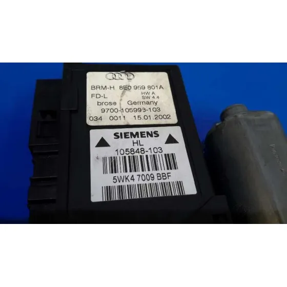 Motor Elevalunas Trasero Izquierdo para Audi A4 Berlina (8E)