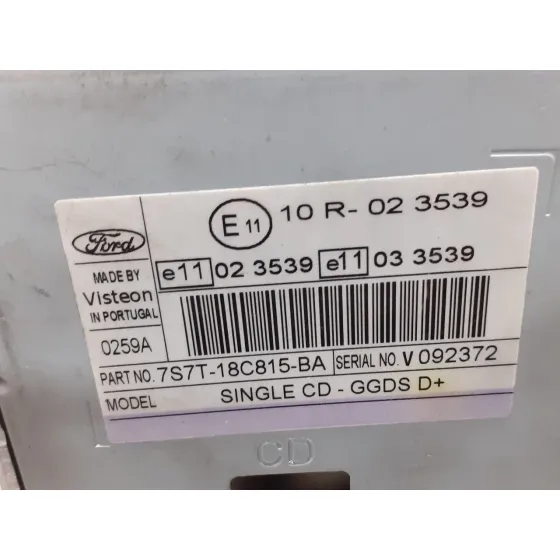 Sistema Audio / Radio Cd para Ford Mondeo Ber. (Ca2)