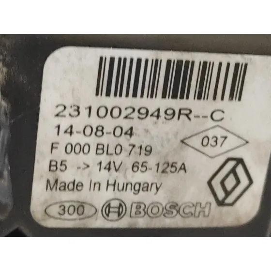 Alternador para Dacia Sandero