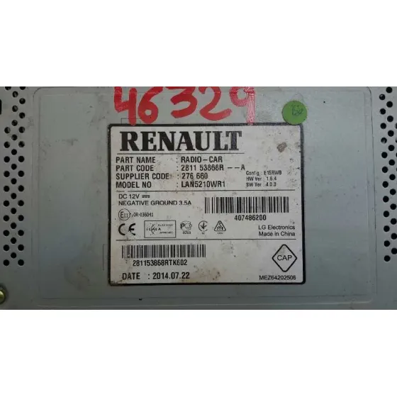 Sistema Navegacion Gps para Renault Clio Iv