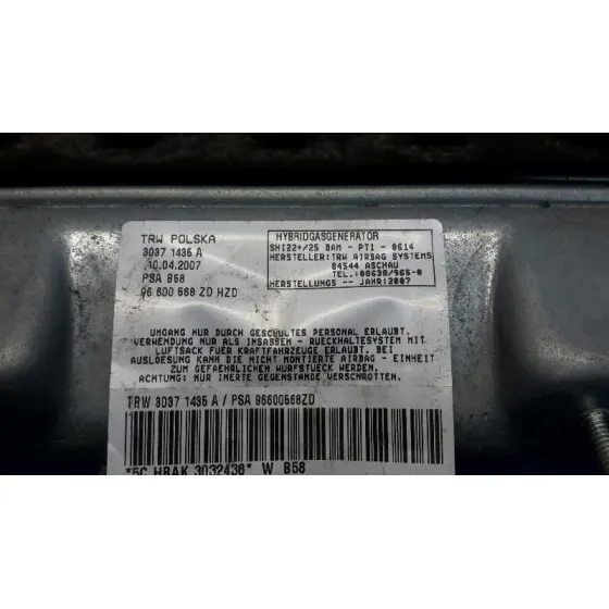 Airbag Delantero Izquierdo para Citroën C4 Picasso