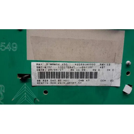 Cuadro Instrumentos para Peugeot 207