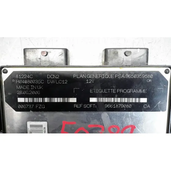 Centralita Motor Uce para Peugeot Partner (S2)