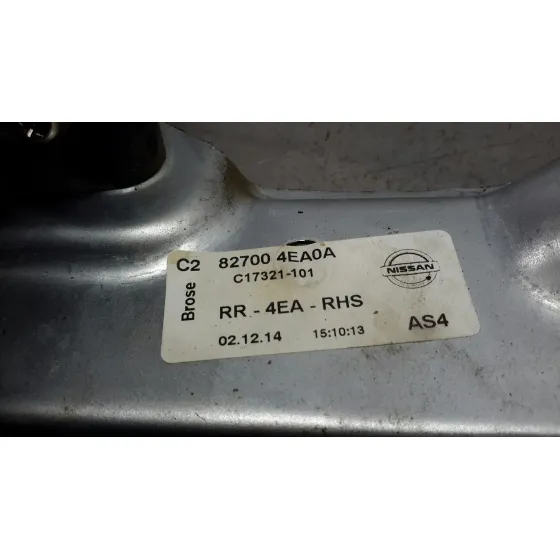 Elevalunas Trasero Derecho para Nissan Qashqai (J11)
