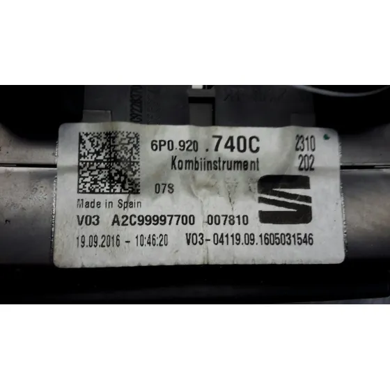 Cuadro Instrumentos para Seat Ibiza Sc (6P5)