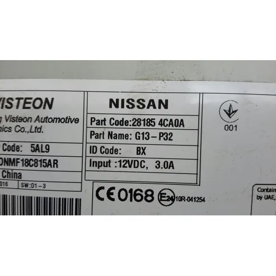Sistema Audio / Radio Cd para Nissan Qashqai (J11)