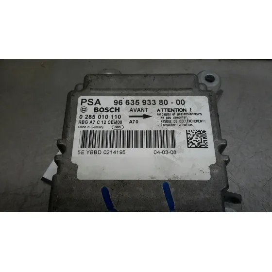 Centralita Airbag para Peugeot 207