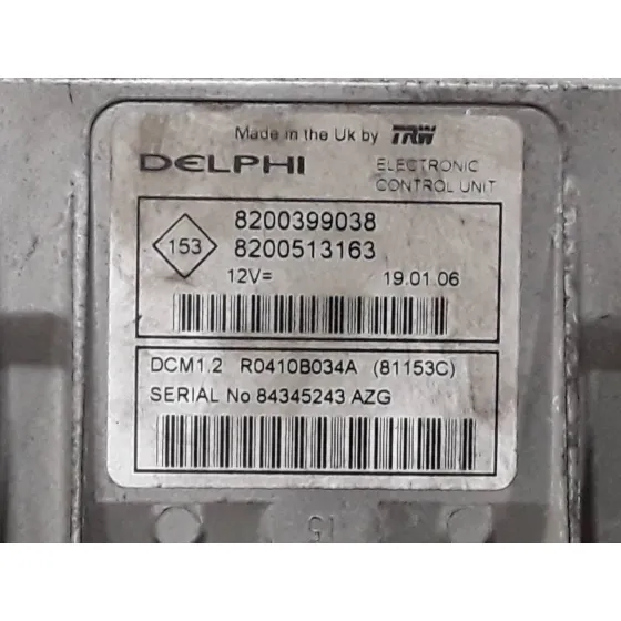 Centralita Motor Uce para Renault Clio Iii