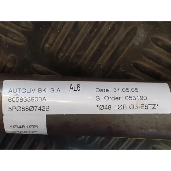 Airbag Cortina Delantero Derecho para Seat Altea (5P1)