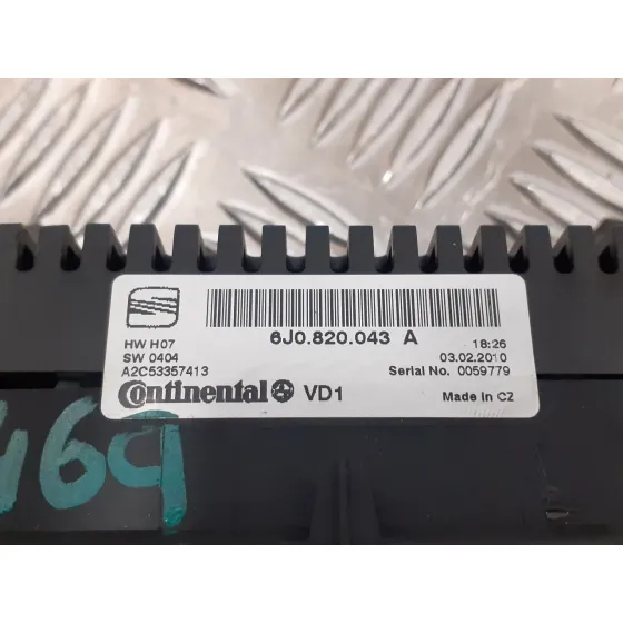 Mando Climatizador para Seat Ibiza (6J5)
