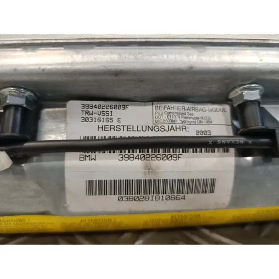 Airbag Delantero Derecho para Bmw X5 (E53)