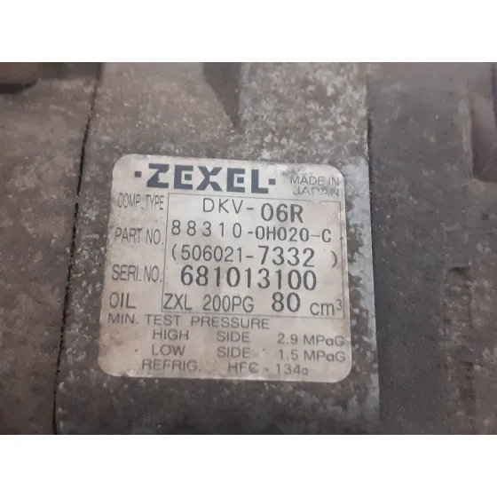 Compresor Aire Acondicionado para Peugeot 107