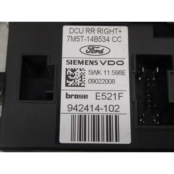 Elevalunas Trasero Derecho para Ford Kuga (Cbv)
