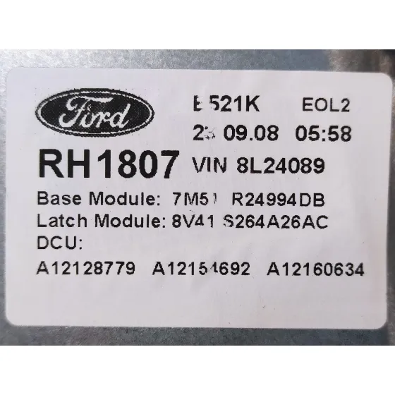 Elevalunas Trasero Derecho para Ford Kuga (Cbv)