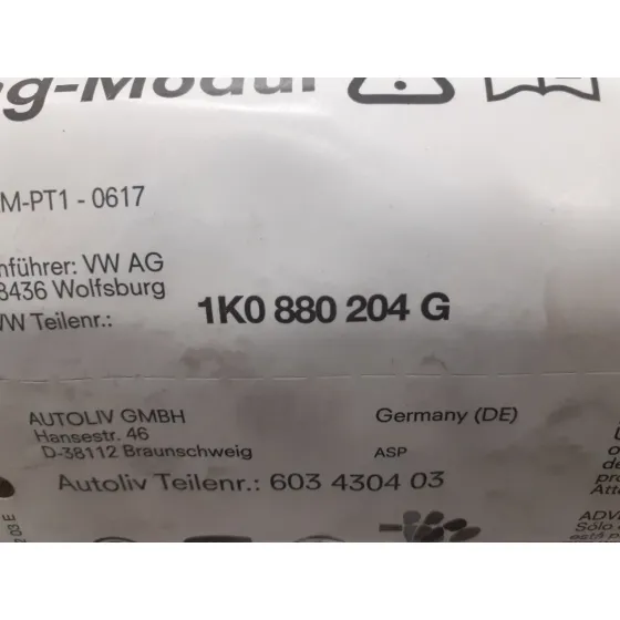 Airbag Delantero Derecho para Volkswagen Golf V Berlina (1K1)