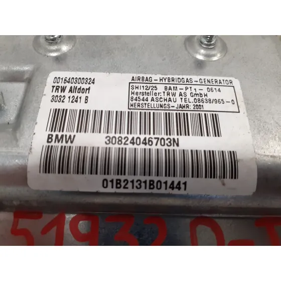 Airbag Lateral Delantero Izquierdo para Bmw Serie 7 (E65/E66)