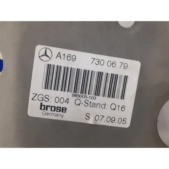 Elevalunas Trasero Derecho para Mercedes-Benz Clase B (W245)