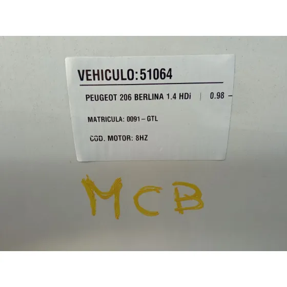 PEUGEOT 206+ '2010 1.4 HDI BLANCO