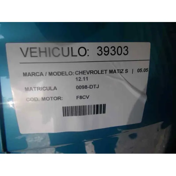 CHEVROLET MATIZ '2005 S AZUL