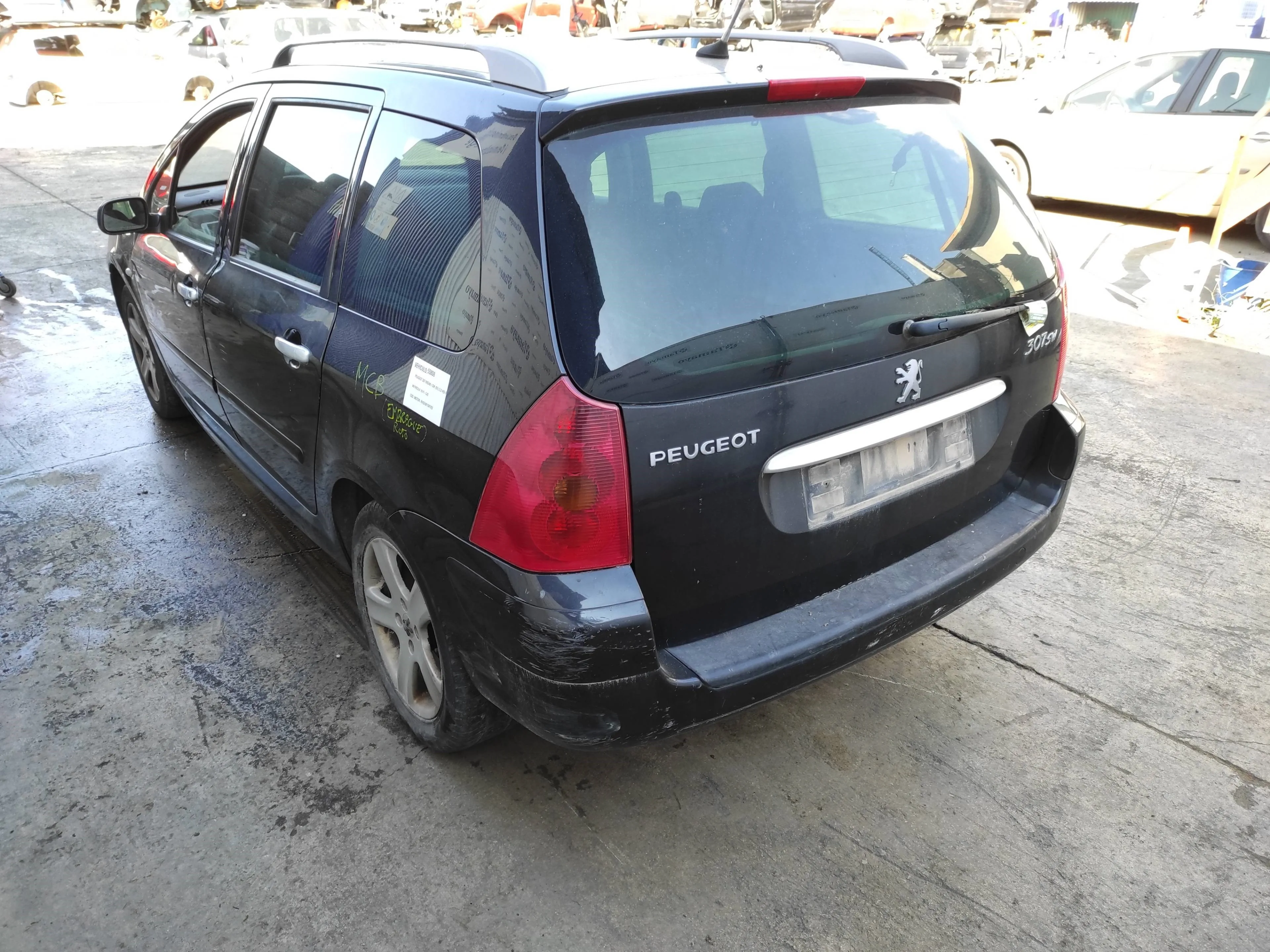 PEUGEOT 307 BREAK / SW (S1) '2003 2.0 HDI FAP CAT NEGRO
