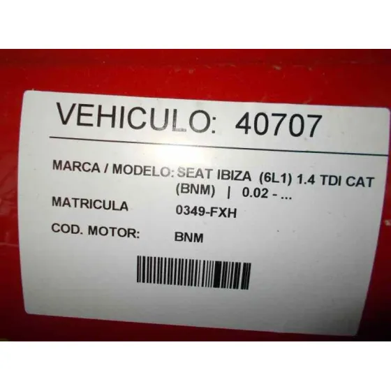 SEAT IBIZA (6L1) '2007 1.4 TDI CAT (BNM) ROJO