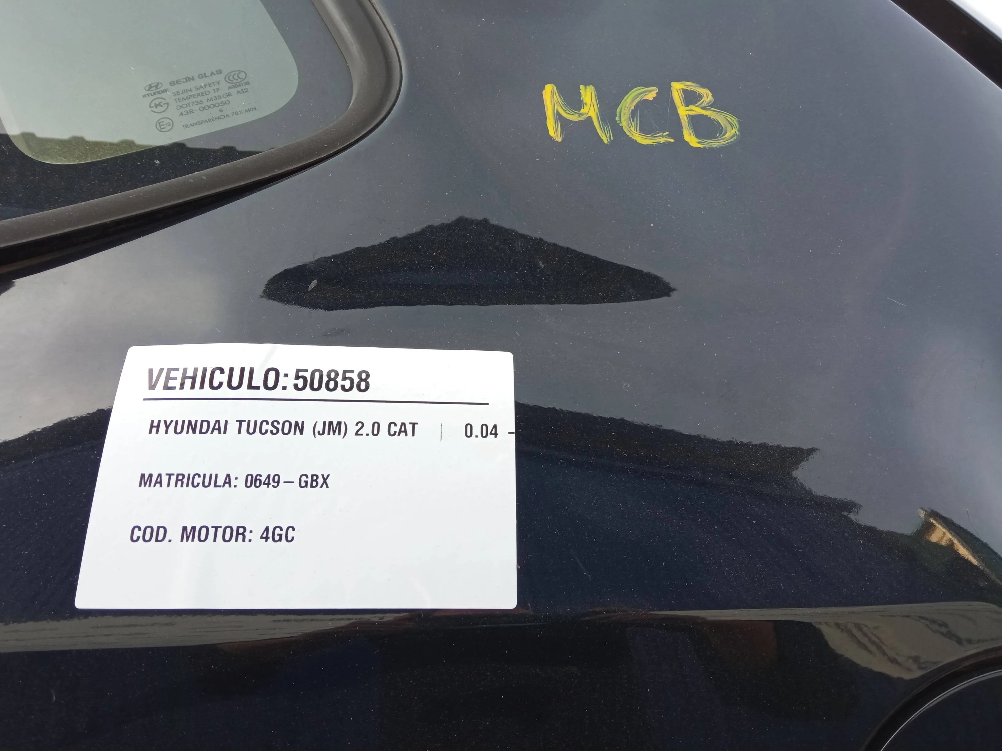 HYUNDAI TUCSON (JM) '2008 2.0 CAT NEGRO