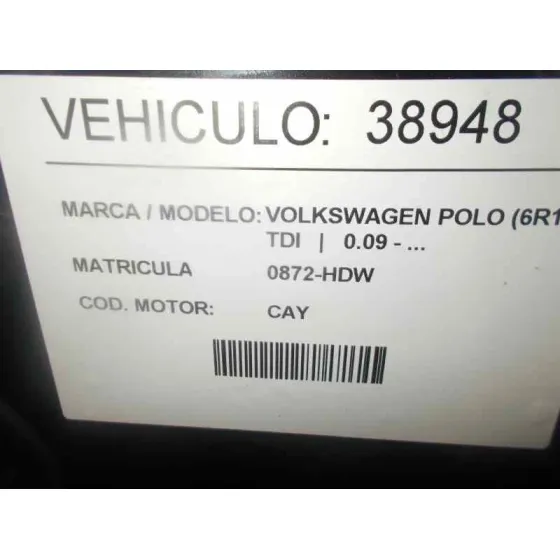 VOLKSWAGEN POLO (6R1) '2011 1.6 TDI NEGRO