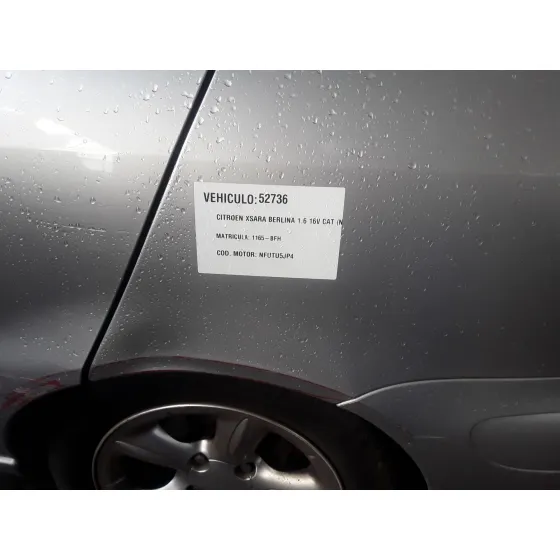 CITROEN XSARA BERLINA '2001 1.6 16V CAT (NFU / TU5JP4) PLATA